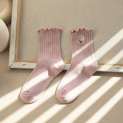 Women Frilly Ruffle Socks Lolita Style