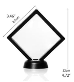 Challenge Coin Display Stand 3D Floating Transparent Phone Case Jewelry Specimen Military Medal Stand Frame