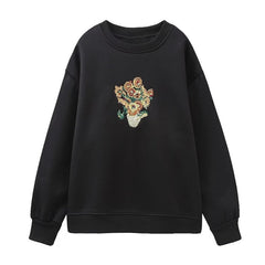 Women Fashion Printing Basic Sweatshirts