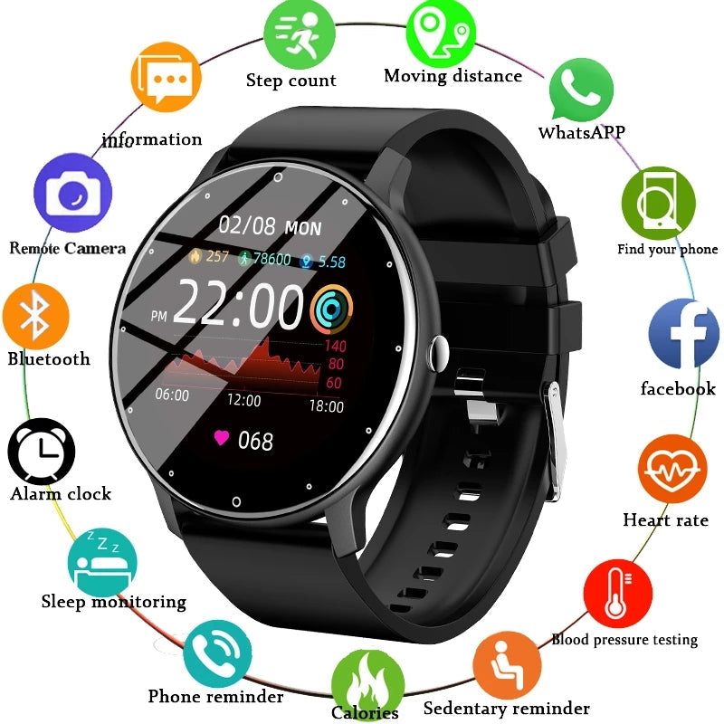 Full Touch Screen Android Fitness Smart Watch